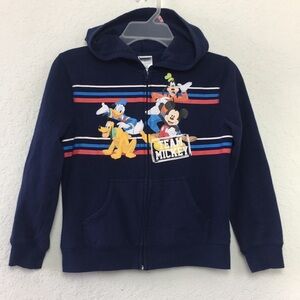 Boys Disney World Navy hoodie size M